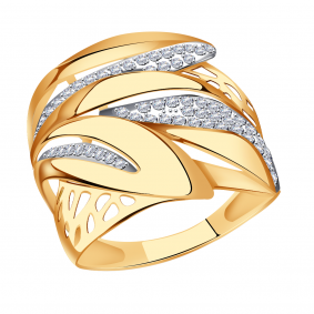 Золотое кольцо Александра кл2665ск с фианитом кл2665ск фото