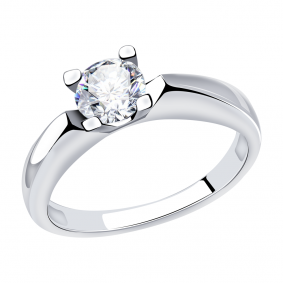 Кольцо из белого золота Александра кл2667-62сб с Swarovski кл2667-62сб фото