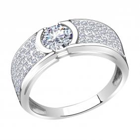 Кольцо из белого золота Александра кл2684-62сб с Swarovski кл2684-62сб фото