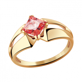 Золотое кольцо Александра кл2758-84ск с топазом Swarovski кл2758-84ск фото