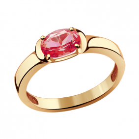 Золотое кольцо Александра кл2767-84ск с топазом Swarovski кл2767-84ск фото