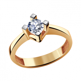Золотое кольцо Александра кл2780-62ск с Swarovski кл2780-62ск фото