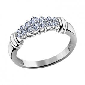 Кольцо из белого золота Александра кл2792-62сб с Swarovski кл2792-62сб фото