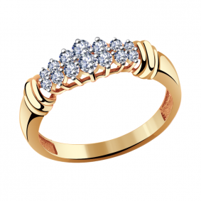 Золотое кольцо Александра кл2792-62ск с Swarovski кл2792-62ск фото