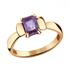 Золотое кольцо Александра кл2811-9ск с александритом кл2811-9ск фото