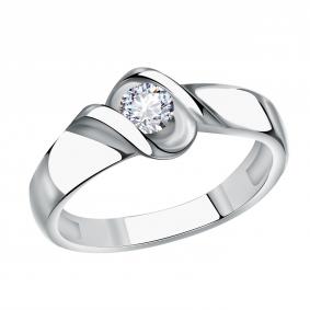 Кольцо из белого золота Александра кл2816-62сб с Swarovski кл2816-62сб фото