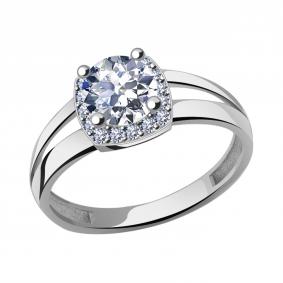 Кольцо из белого золота Александра кл2828-62сб с Swarovski кл2828-62сб фото