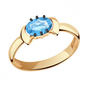 Золотое кольцо Александра кл2858-78ск с топазом кл2858-78ск фото