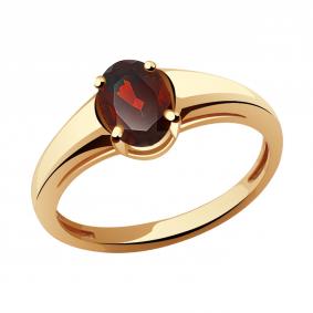 Золотое кольцо Александра кл2861-2ск с гранатом кл2861-2ск фото