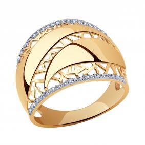 Золотое кольцо Александра кл2930ск с фианитом кл2930ск фото