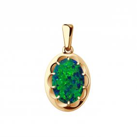 Золотая подвеска Александра кл2950б-15ск с опалом кл2950б-15ск фото