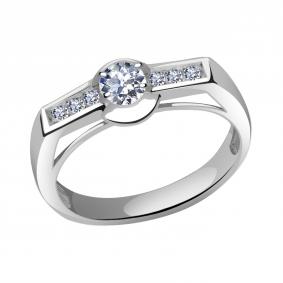 Кольцо из белого золота Александра кл2988-62сб с Swarovski кл2988-62сб фото