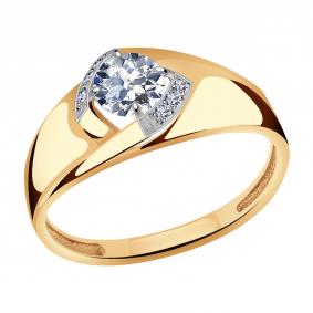 Золотое кольцо Александра кл2999-62ск с Swarovski кл2999-62ск фото