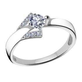Кольцо из белого золота Александра кл3015-62сб с Swarovski кл3015-62сб фото