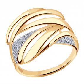 Золотое кольцо Александра кл3040ск с фианитом кл3040ск фото