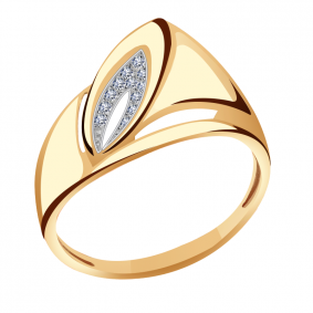 Золотое кольцо Александра кл3047ск с фианитом кл3047ск фото