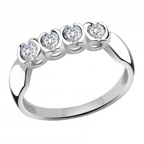 Кольцо из белого золота Александра кл3050-62сб с Swarovski кл3050-62сб фото