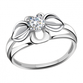 Кольцо из белого золота Александра кл3053-62сб с Swarovski кл3053-62сб фото