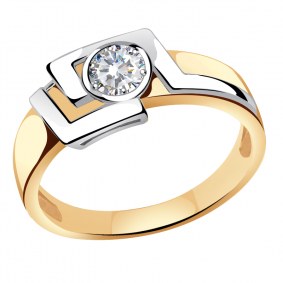 Золотое кольцо Александра кл3079-62сбк с Swarovski кл3079-62сбк фото