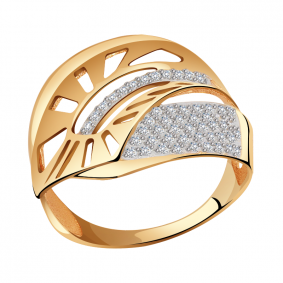 Золотое кольцо Александра кл3114ск с фианитом кл3114ск фото