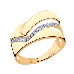 Золотое кольцо Александра кл3149ск с фианитом кл3149ск фото