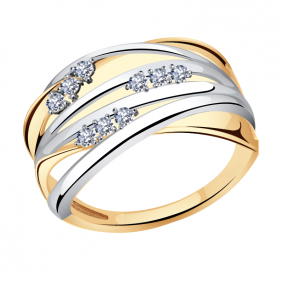 Золотое кольцо Александра кл3151сбк с фианитом кл3151сбк фото