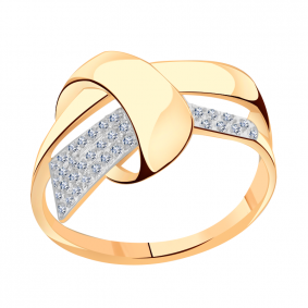 Золотое кольцо Александра кл3171ск с фианитом кл3171ск фото