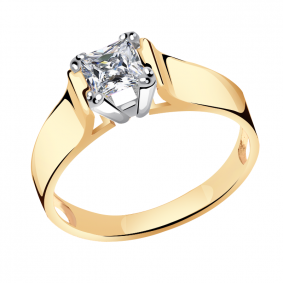 Золотое кольцо Александра кл3245-62сбк с Swarovski кл3245-62сбк фото