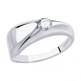 Кольцо из белого золота Александра кл3259-62сб с Swarovski кл3259-62сб фото