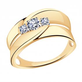 Золотое кольцо Александра кл3269-62ск с Swarovski кл3269-62ск фото