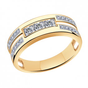 Золотое кольцо Александра кл3271-62ск с Swarovski кл3271-62ск фото
