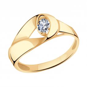 Золотое кольцо Александра кл3274-62ск с Swarovski кл3274-62ск фото