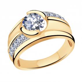 Золотое кольцо Александра кл3275-62ск с Swarovski кл3275-62ск фото