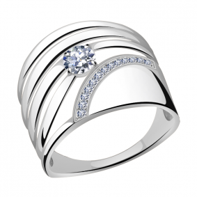 Кольцо из белого золота Александра кл3305сб с фианитом кл3305сб фото