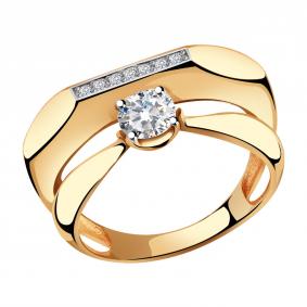 Золотое кольцо Александра кл3310-62ск с Swarovski кл3310-62ск фото