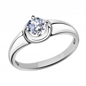 Кольцо из белого золота Александра кл3321-62сб с Swarovski кл3321-62сб фото