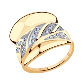 Золотое кольцо Александра кл3332сбк с фианитом кл3332сбк фото