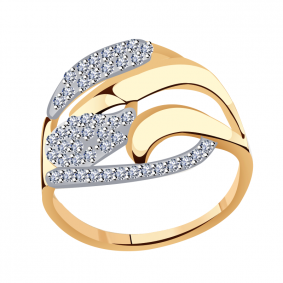 Золотое кольцо Александра кл3342ск с фианитом кл3342ск фото