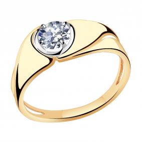 Золотое кольцо Александра кл3344-62сбк с Swarovski кл3344-62сбк фото