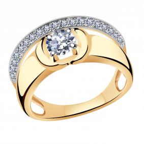 Золотое кольцо Александра кл3373-62ск с Swarovski кл3373-62ск фото
