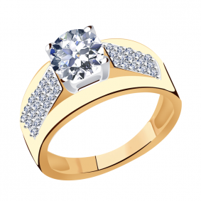Золотое кольцо Александра кл3427-62ск с Swarovski кл3427-62ск фото