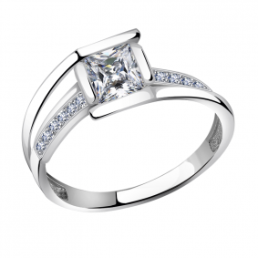 Кольцо из белого золота Александра кл3460-62сб с Swarovski кл3460-62сб фото