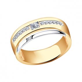 Золотое кольцо Александра кл3517-62сбк с Swarovski кл3517-62сбк фото