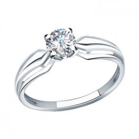 Кольцо из белого золота Александра кл3554-62сб с Swarovski кл3554-62сб фото