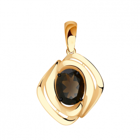 Золотая подвеска Александра кл3577б-4ск с раухтопазом кл3577б-4ск фото