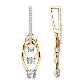 Золотая подвеска Александра кл3578бсбк с фианитом кл3578бсбк фото