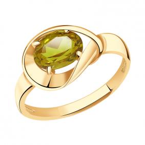 Золотое кольцо Александра кл3598-48ск с султанитом кл3598-48ск фото