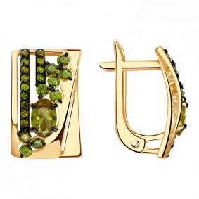 Серьги кл3634а-48ск-са Au 585° кл3634а-48ск-са кл3634а-48ск-са фото