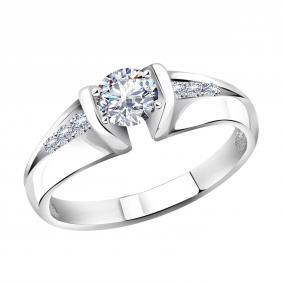 Кольцо из белого золота Александра кл3663сб с фианитом кл3663сб фото