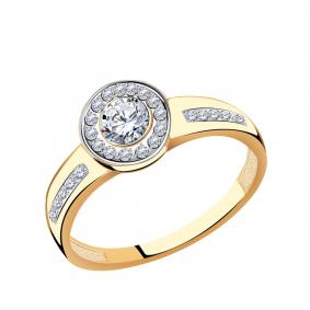 Золотое кольцо Александра кл3694-62ск с Swarovski кл3694-62ск фото